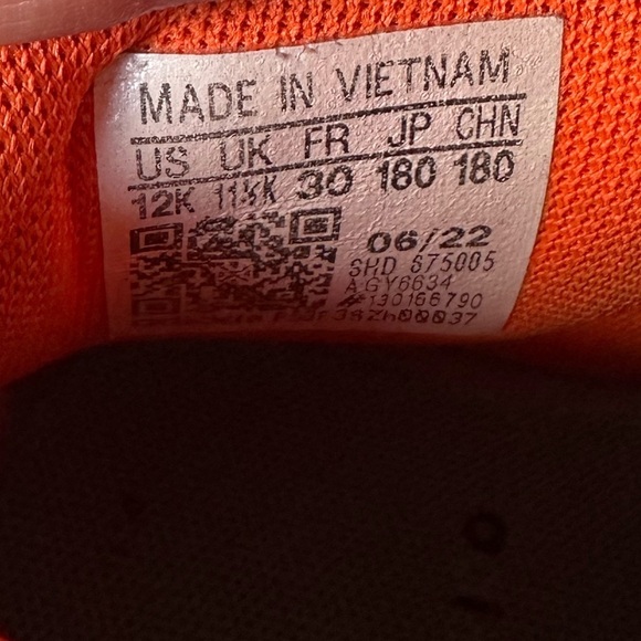 Adidas Kids Disney Mickey Mouse X Hoops Mid 3.0 Sneakers Size 12 - Picture 8 of 11